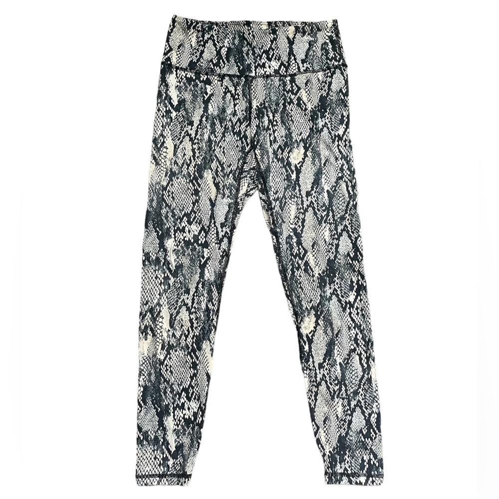 Python Print Leggings Athletic Gym Workout Size Medium